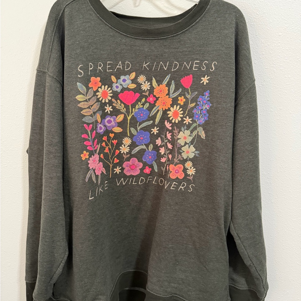 NATURAL LIFE Charcoal “Spread Kindness” Sweatshirt